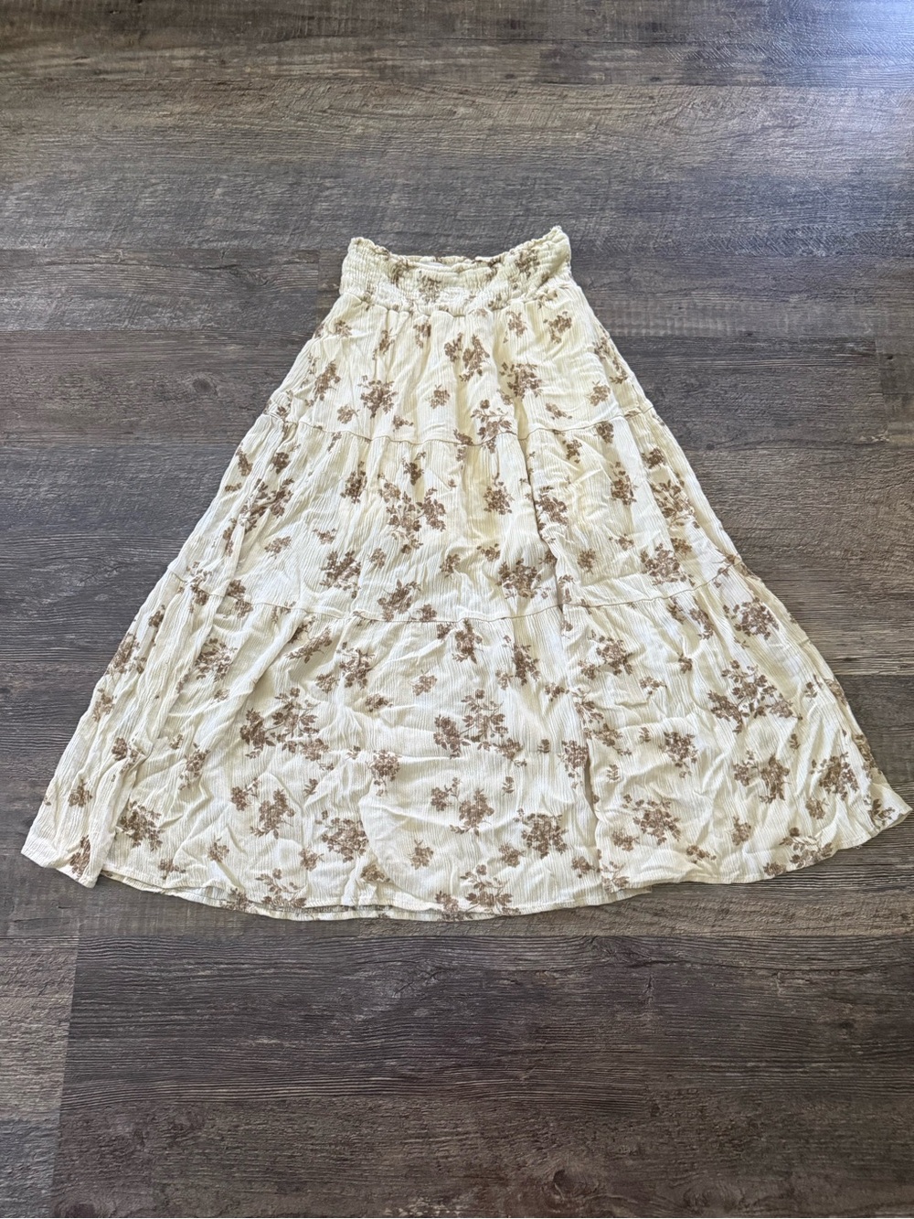 Altar’d State Floral Tiered Maxi Skirt – Western Boho